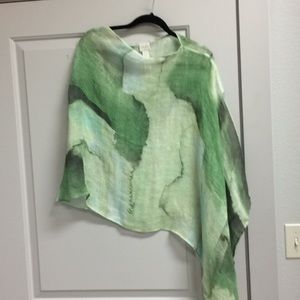 Chicos Lynn in poncho